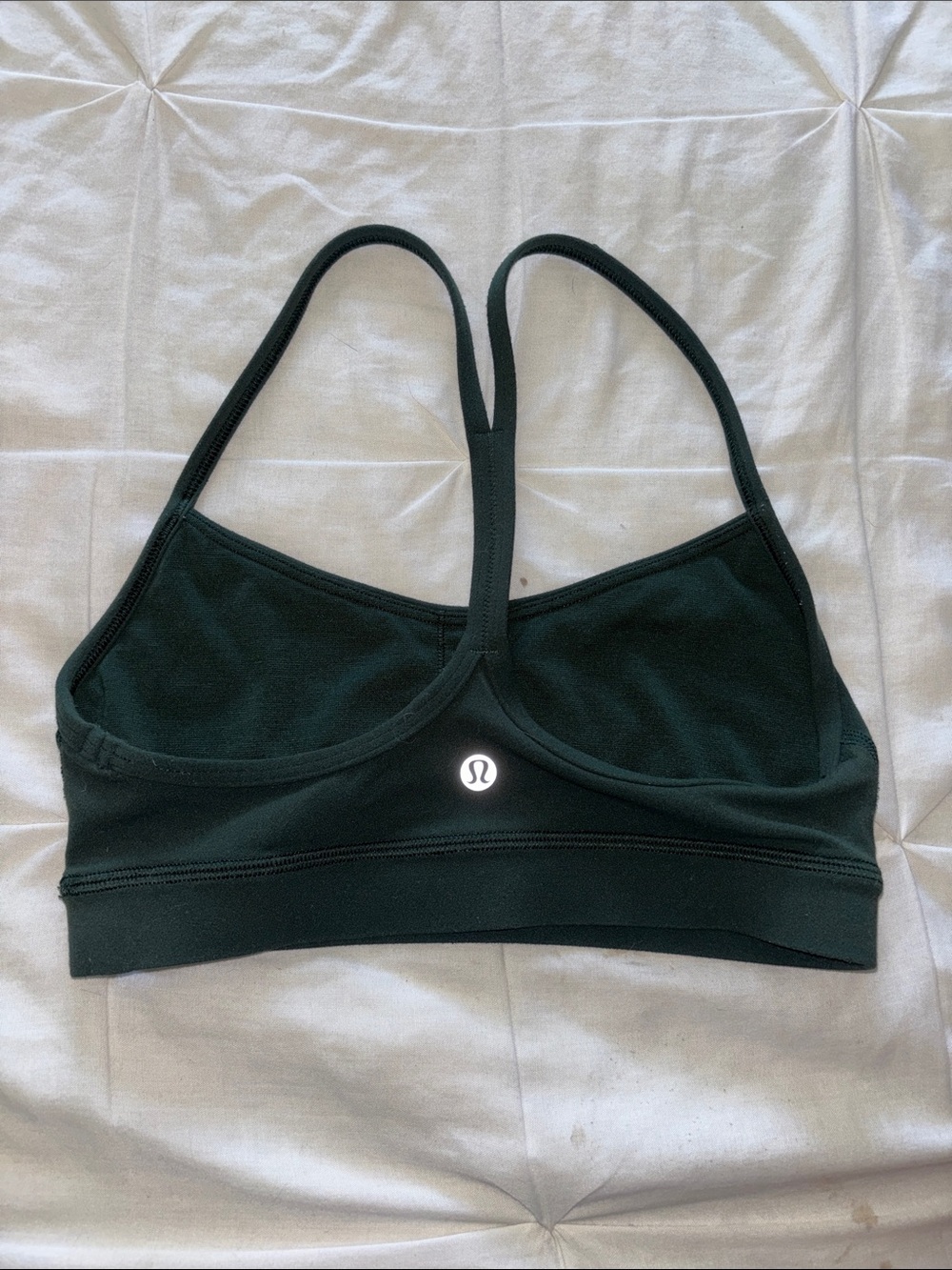 lululemon athletica Flow y bra A-B cup Deep Forest Strappy size 4
